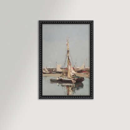 Low Tide in Normandy Archival Reproduction Art Print