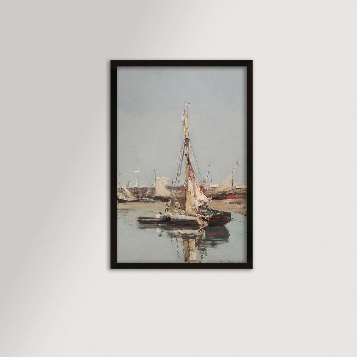 Low Tide in Normandy Archival Reproduction Art Print