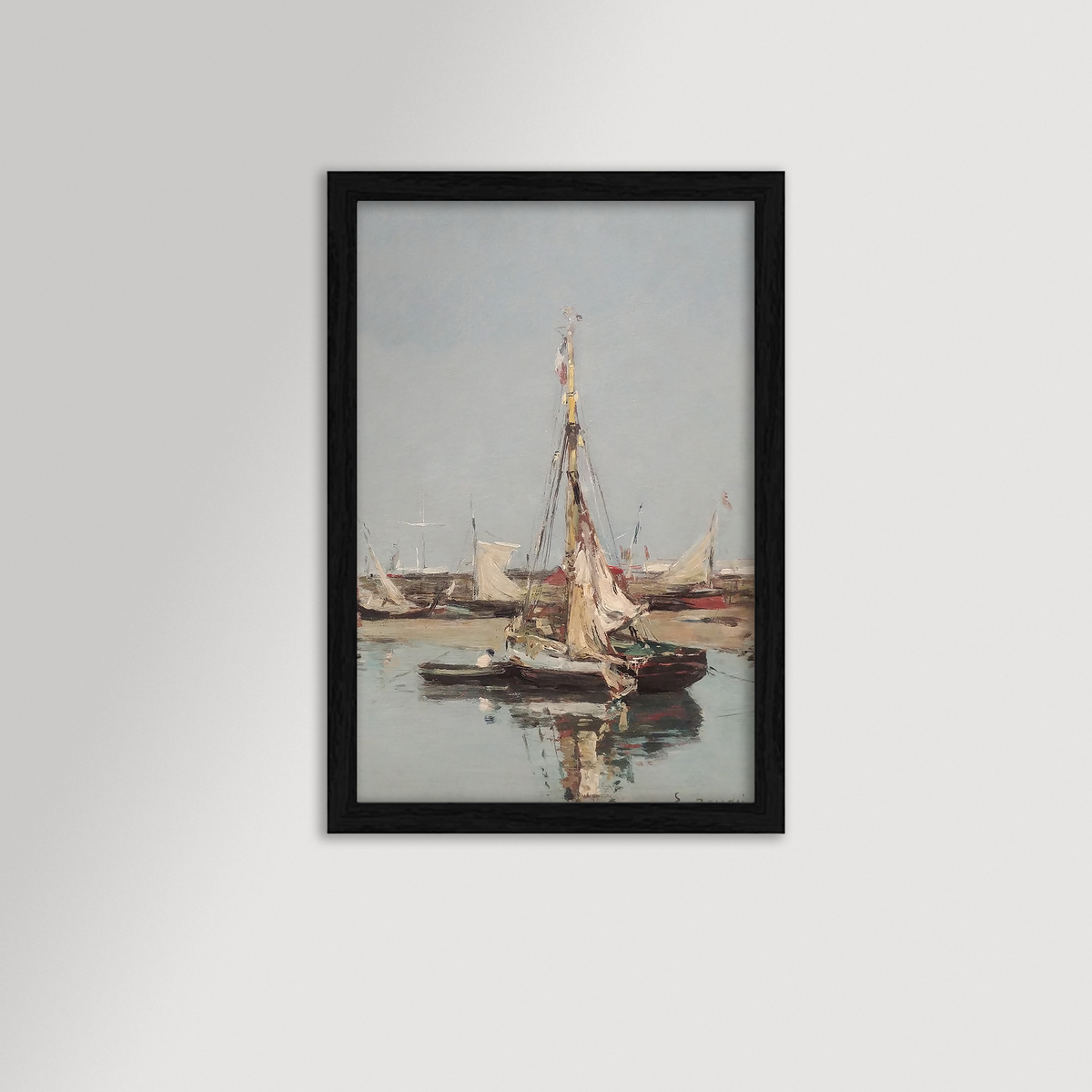 Low Tide in Normandy Archival Reproduction Art Print