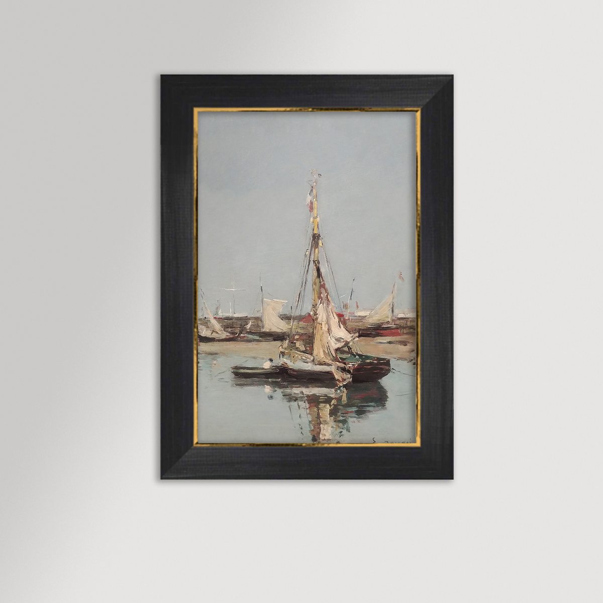 Low Tide in Normandy Archival Reproduction Art Print