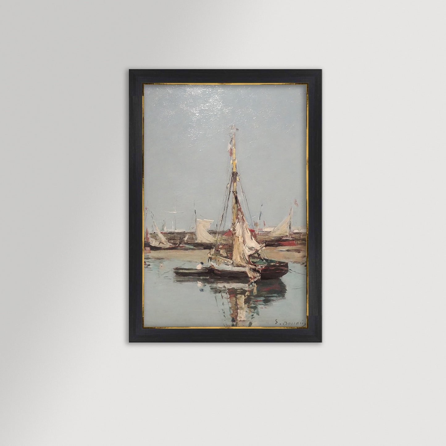 Low Tide in Normandy Archival Reproduction Art Print