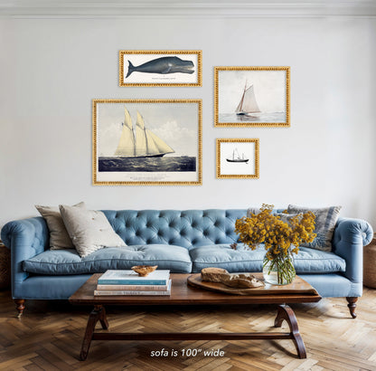 Vintage Canoe Archival Reproduction Art Print