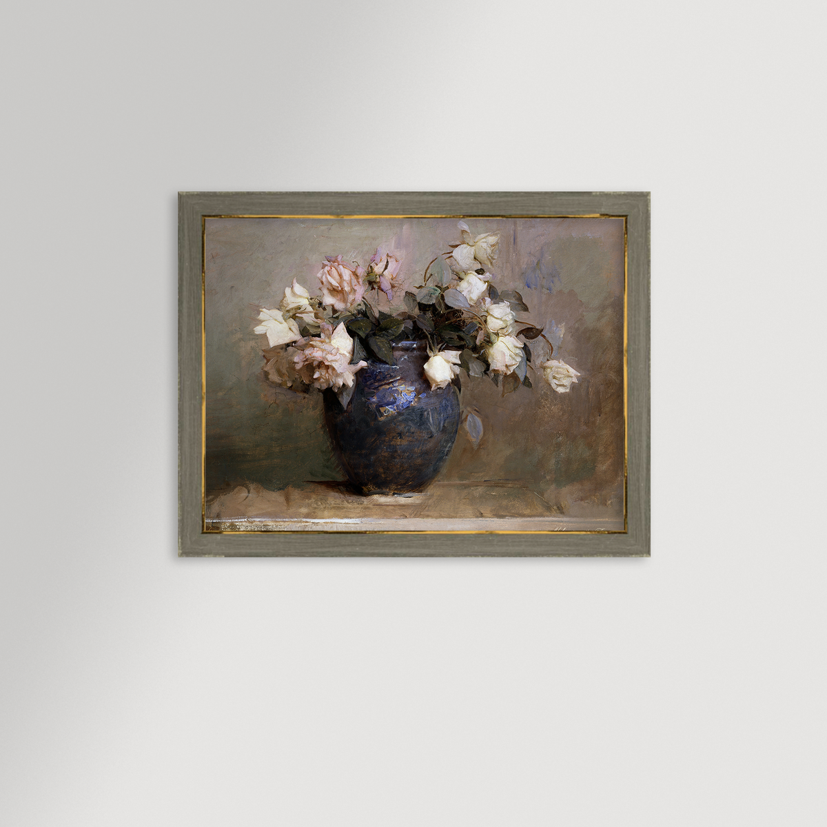 Vase of Roses Archival Reproduction Art Print