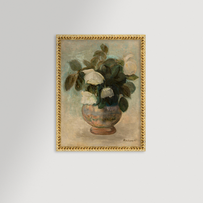 White Roses Archival Reproduction Art Print