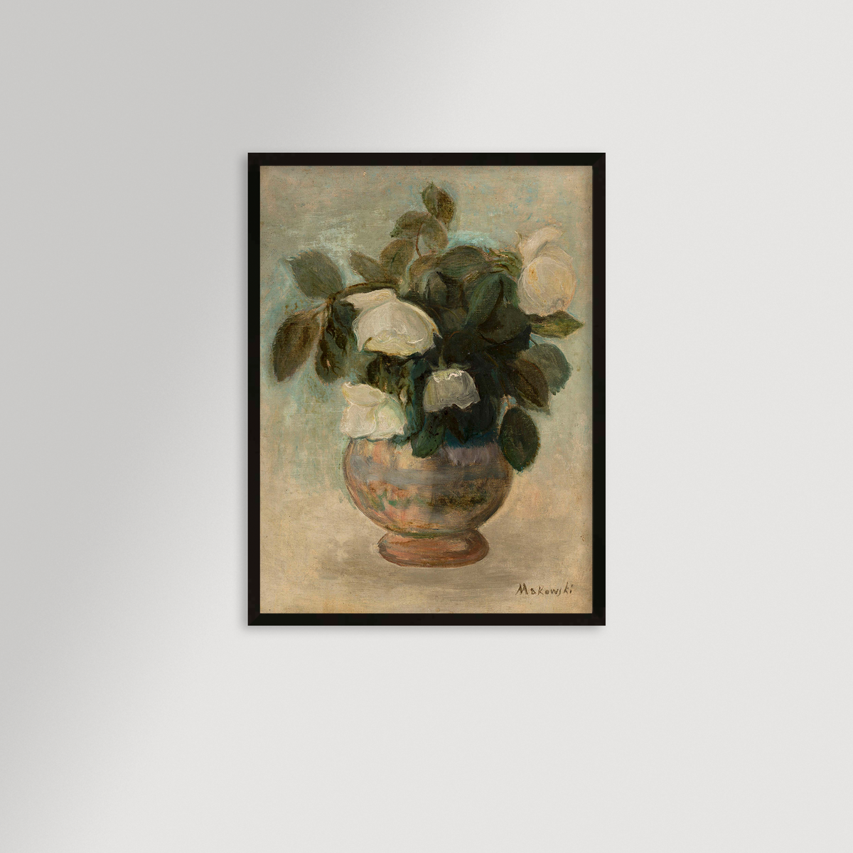 White Roses Archival Reproduction Art Print