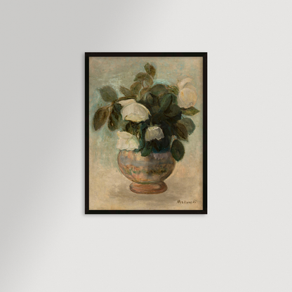 White Roses Archival Reproduction Art Print