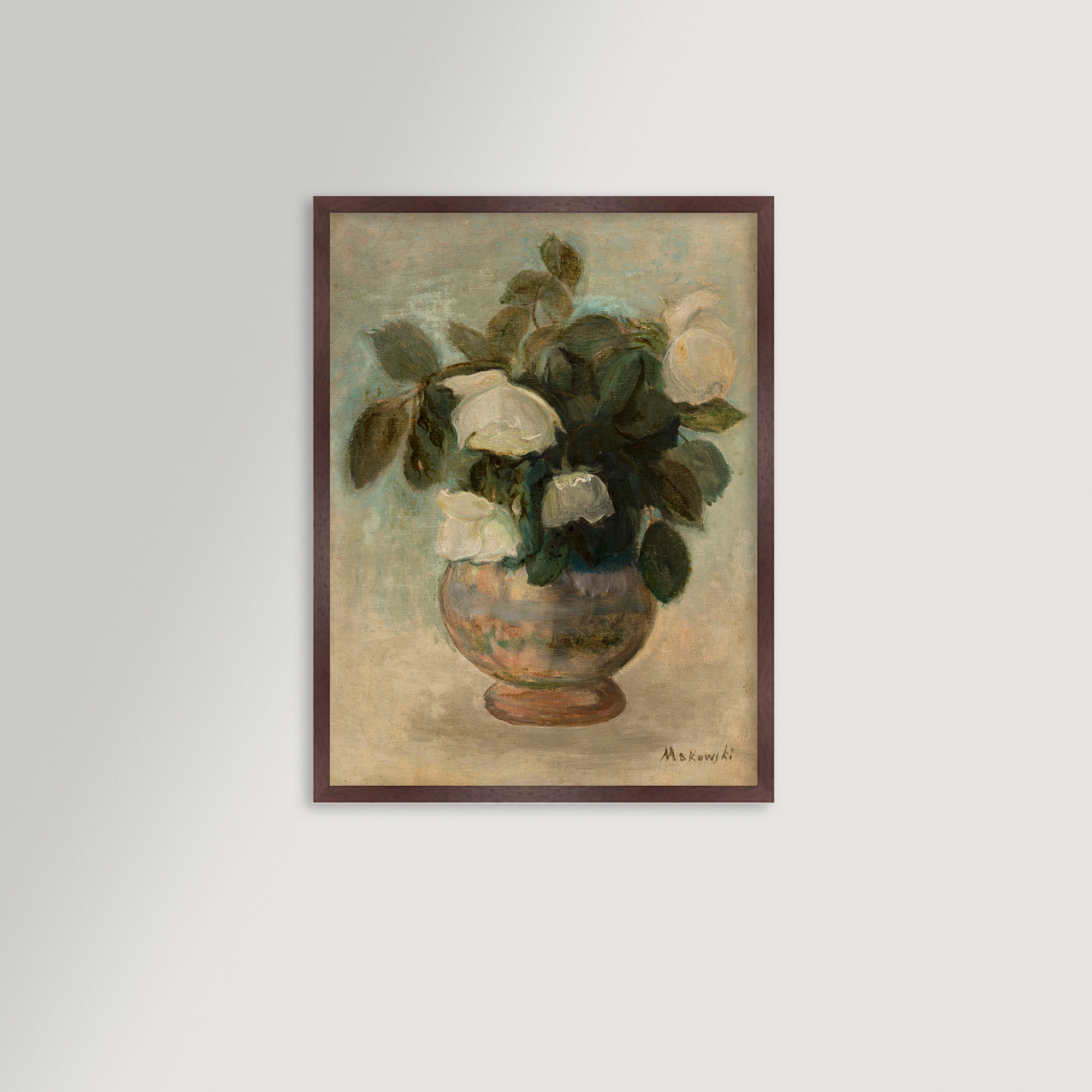 White Roses Archival Reproduction Art Print