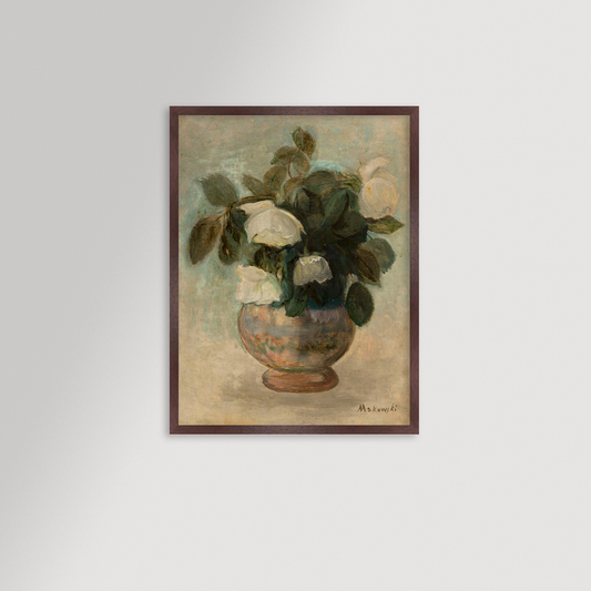 White Roses Archival Reproduction Art Print