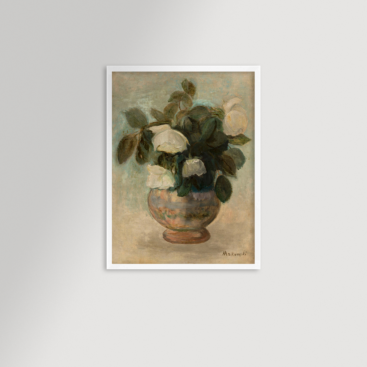 White Roses Archival Reproduction Art Print