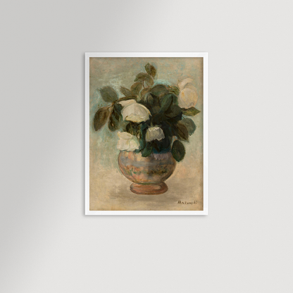 White Roses Archival Reproduction Art Print