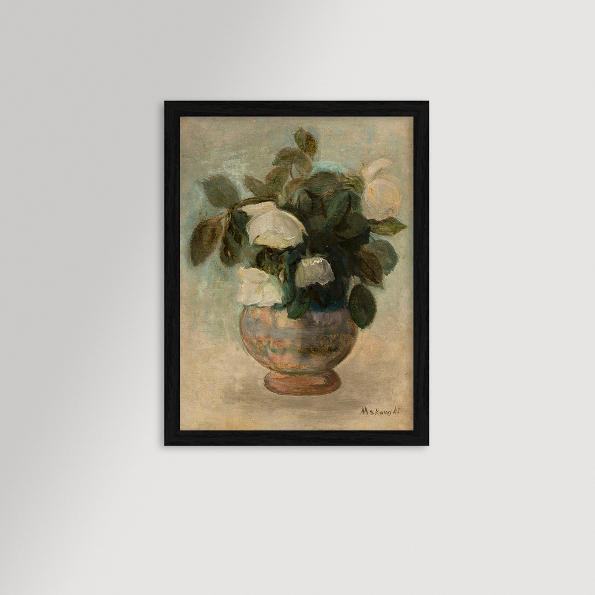 White Roses Archival Reproduction Art Print