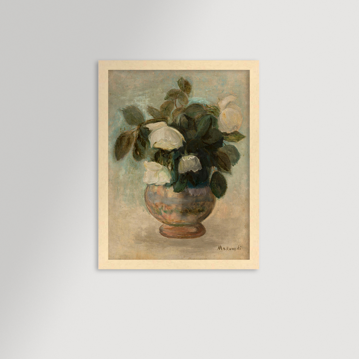 White Roses Archival Reproduction Art Print