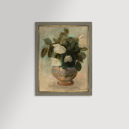 White Roses Archival Reproduction Art Print
