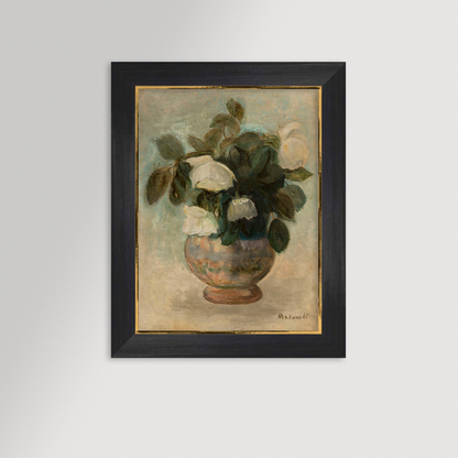 White Roses Archival Reproduction Art Print