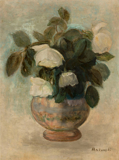 White Roses Archival Reproduction Art Print