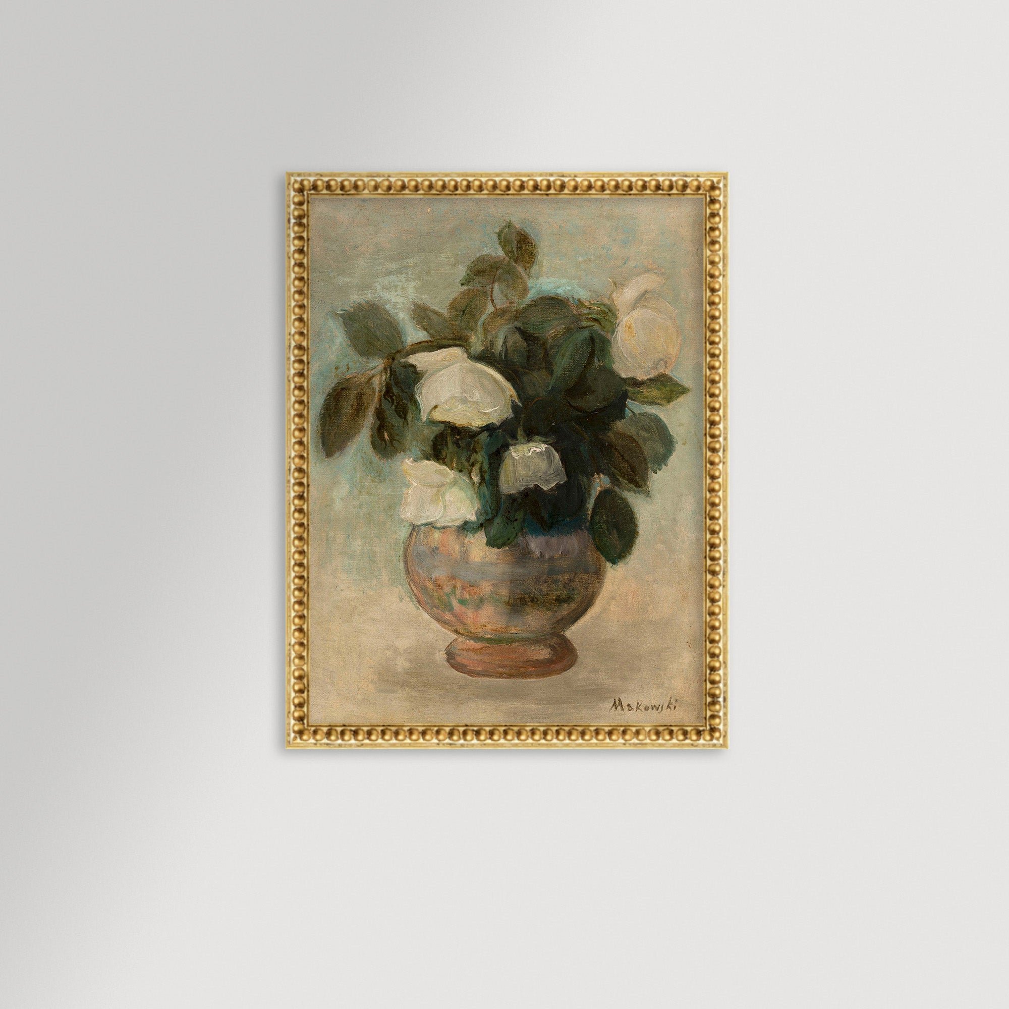 White Roses Archival Reproduction Art Print