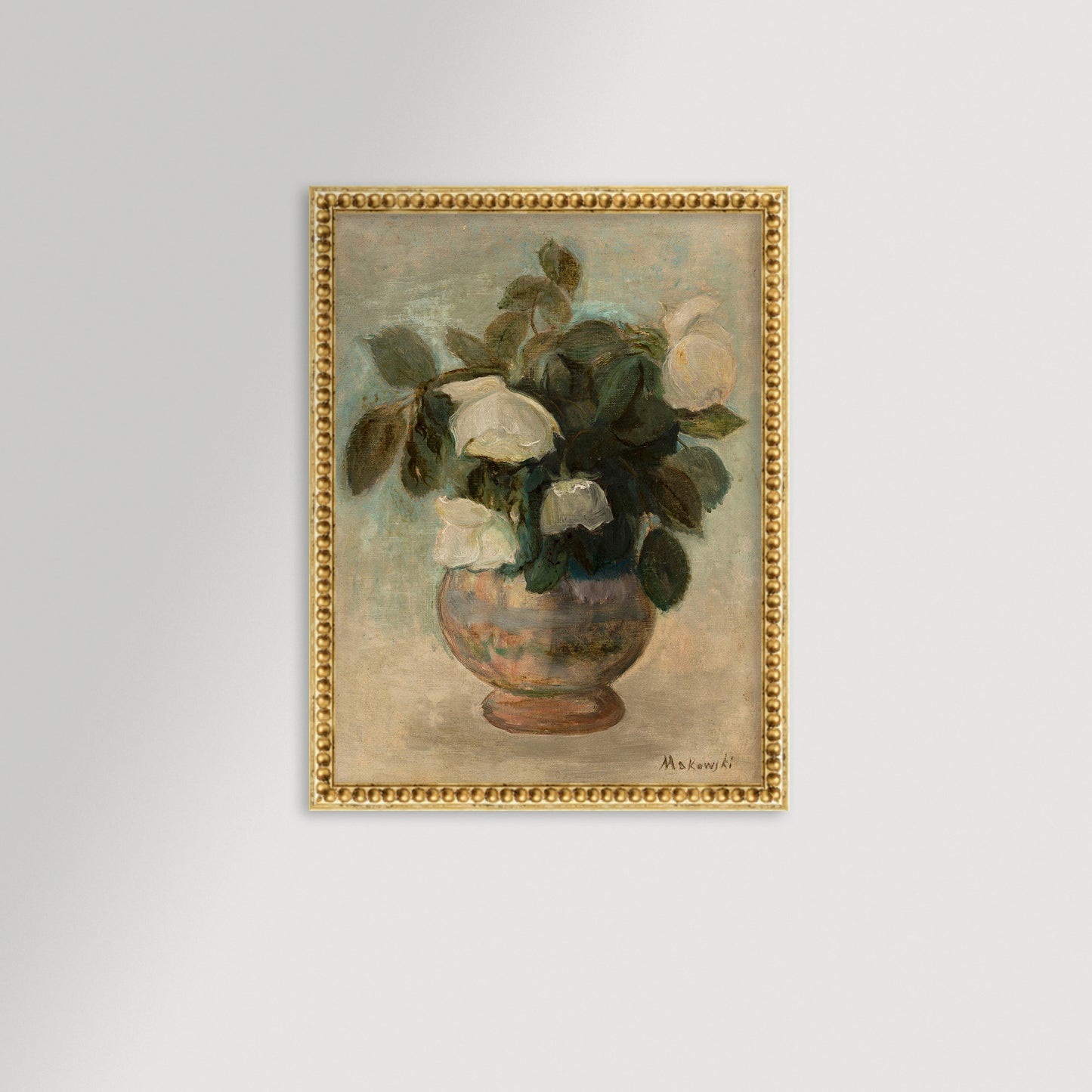White Roses Archival Reproduction Art Print