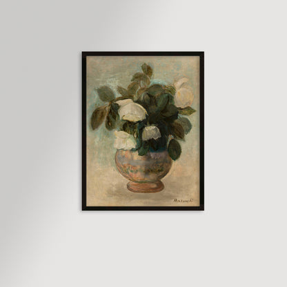 White Roses Archival Reproduction Art Print