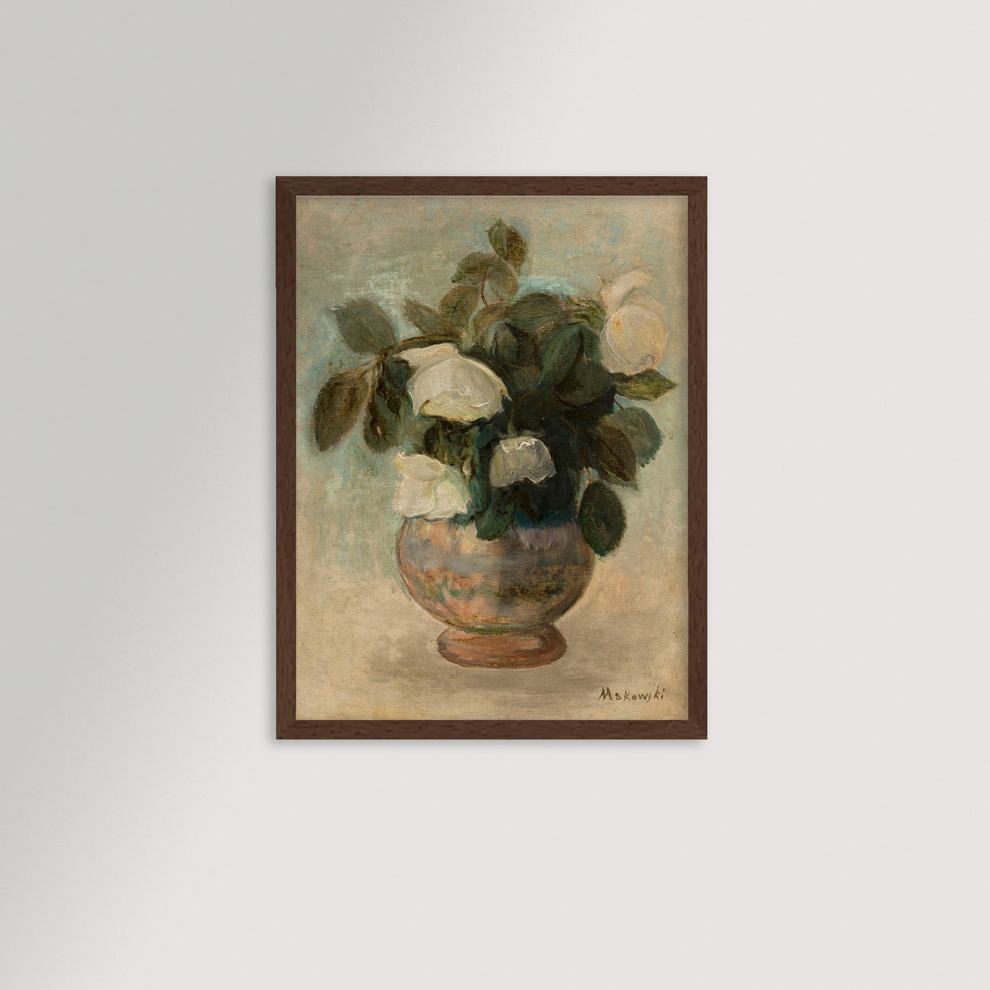White Roses Archival Reproduction Art Print