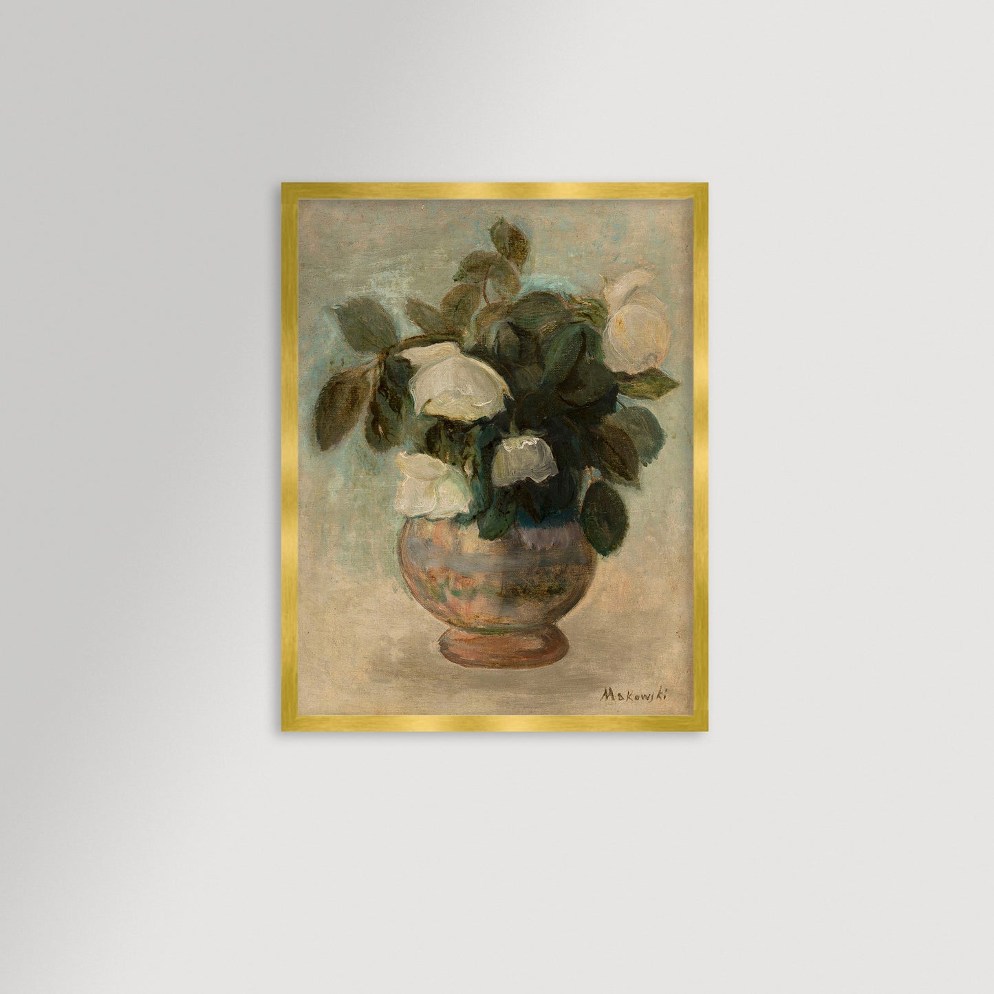 White Roses Archival Reproduction Art Print