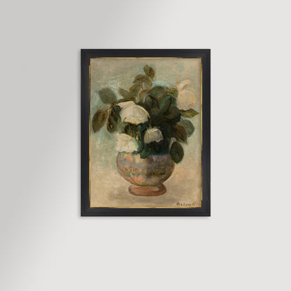White Roses Archival Reproduction Art Print