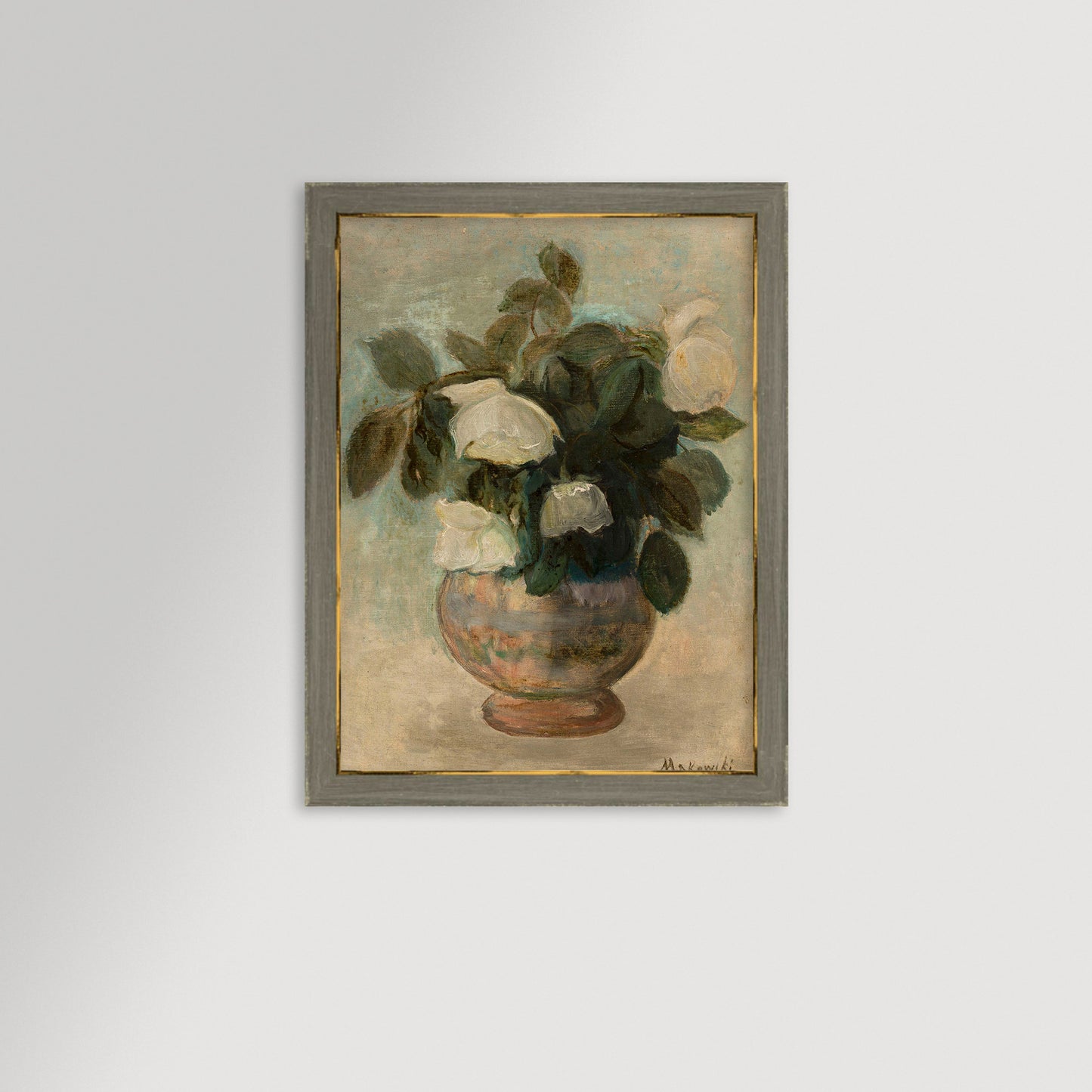 White Roses Archival Reproduction Art Print