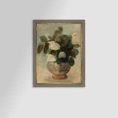 White Roses Archival Reproduction Art Print