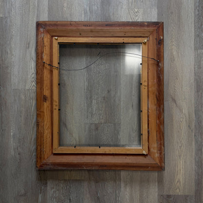 Gold Picture Frame w/Glass & Linen Liner for 16 x 20 Inch Art