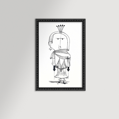 Paul Klee Abstract Figure Archival Reproduction Art Print
