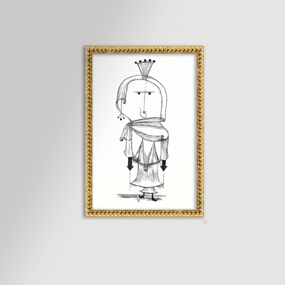 Paul Klee Abstract Figure Archival Reproduction Art Print