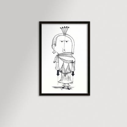 Paul Klee Abstract Figure Archival Reproduction Art Print