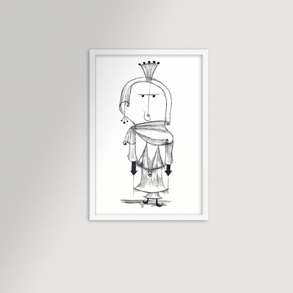 Paul Klee Abstract Figure Archival Reproduction Art Print