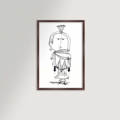 Paul Klee Abstract Figure Archival Reproduction Art Print