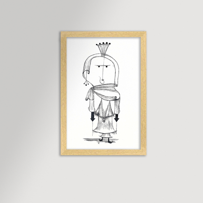 Paul Klee Abstract Figure Archival Reproduction Art Print
