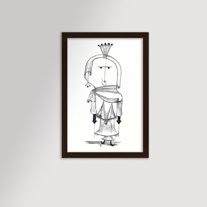 Paul Klee Abstract Figure Archival Reproduction Art Print