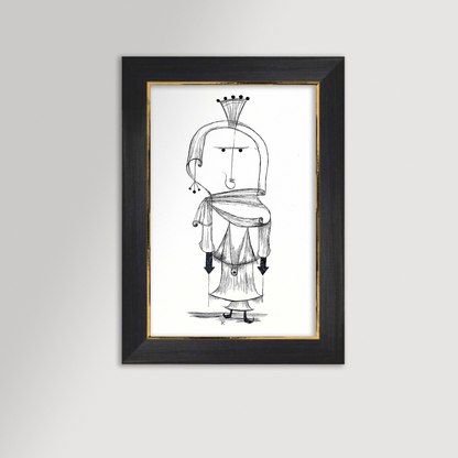 Paul Klee Abstract Figure Archival Reproduction Art Print