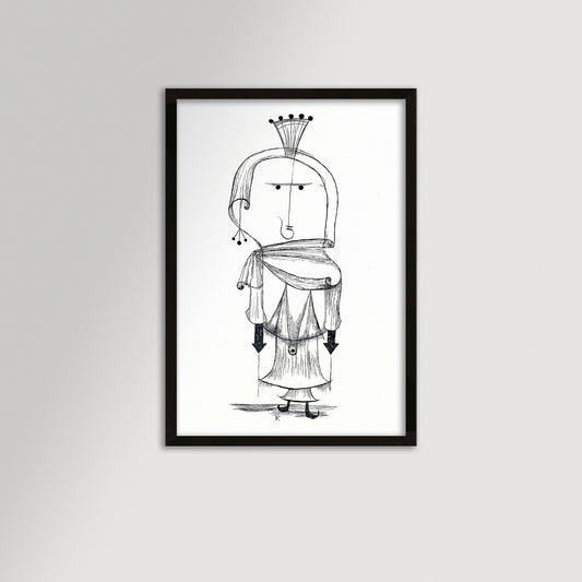 Paul Klee Abstract Figure Archival Reproduction Art Print