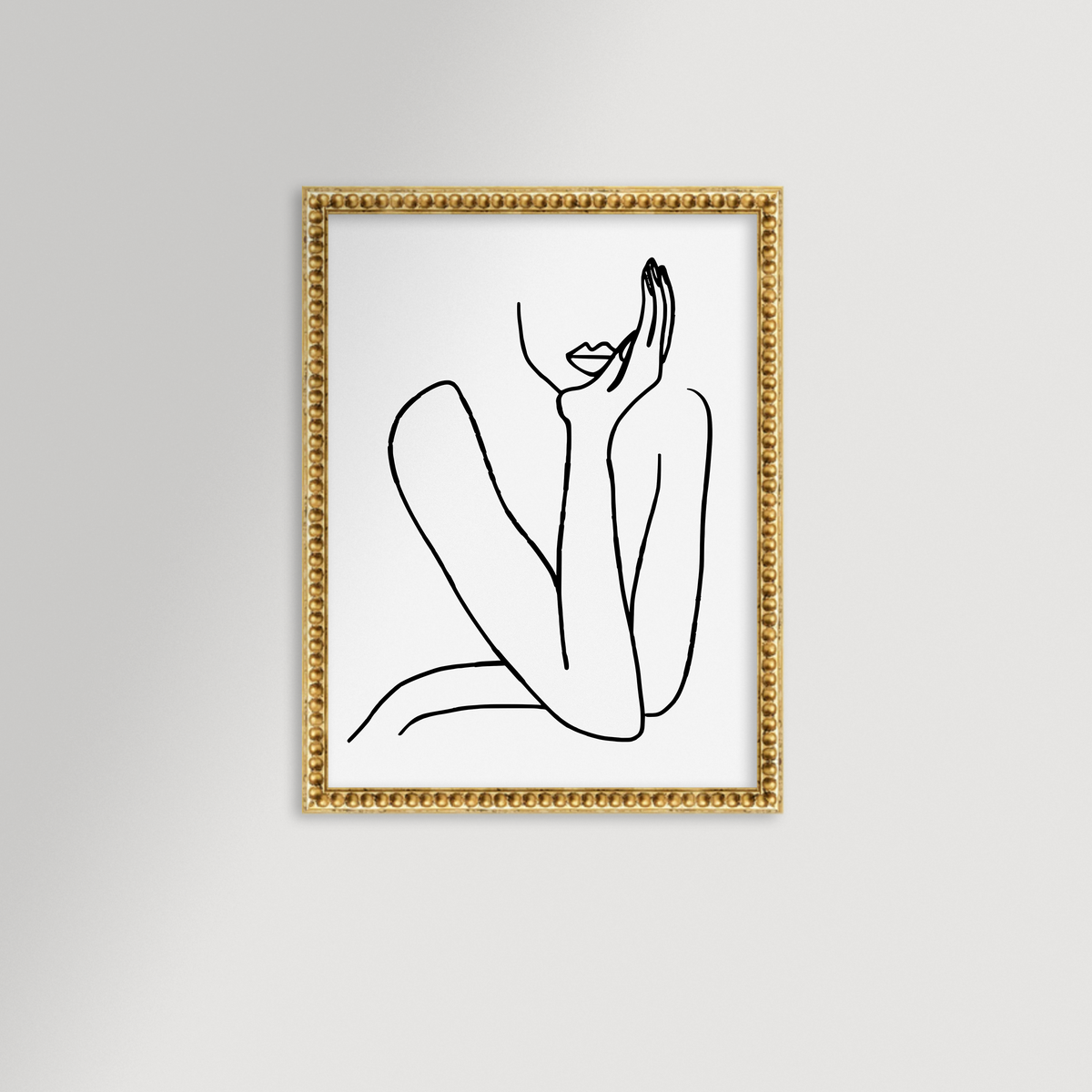 Thinking Archival Reproduction Art Print