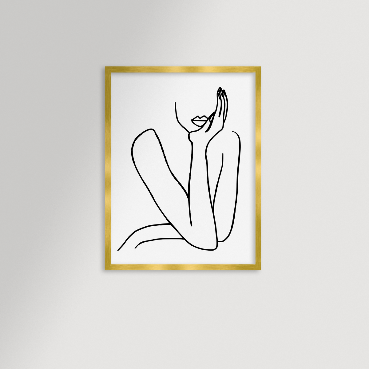 Thinking Archival Reproduction Art Print