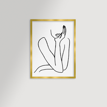 Thinking Archival Reproduction Art Print