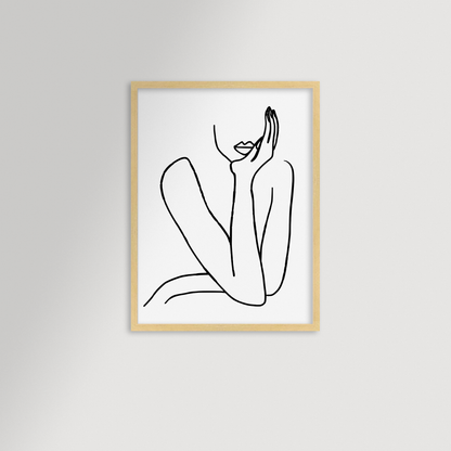 Thinking Archival Reproduction Art Print