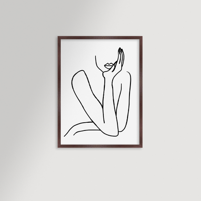 Thinking Archival Reproduction Art Print