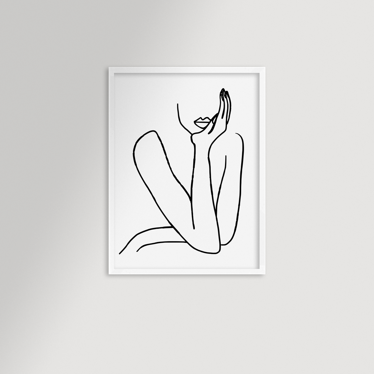 Thinking Archival Reproduction Art Print