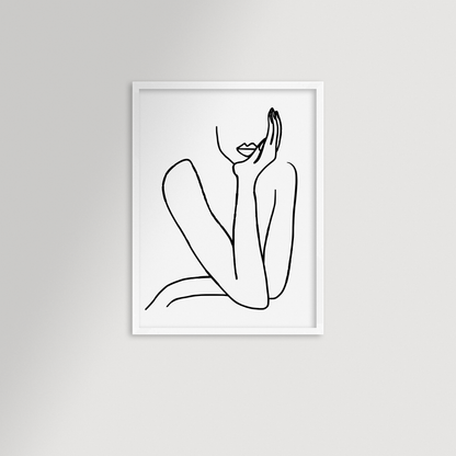 Thinking Archival Reproduction Art Print