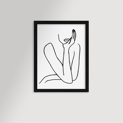 Thinking Archival Reproduction Art Print