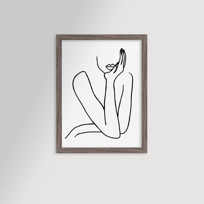Thinking Archival Reproduction Art Print