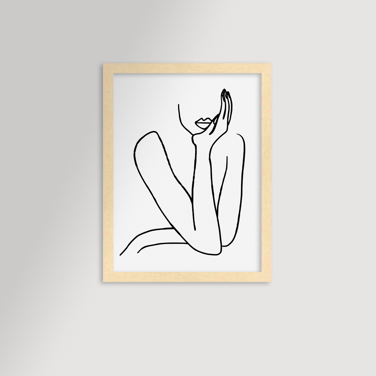 Thinking Archival Reproduction Art Print