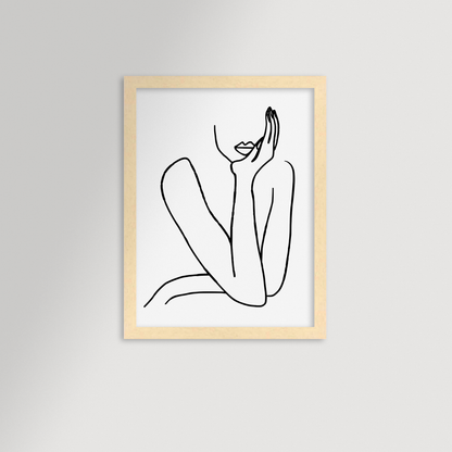 Thinking Archival Reproduction Art Print