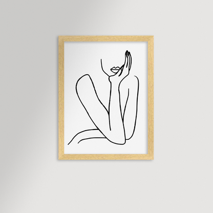 Thinking Archival Reproduction Art Print