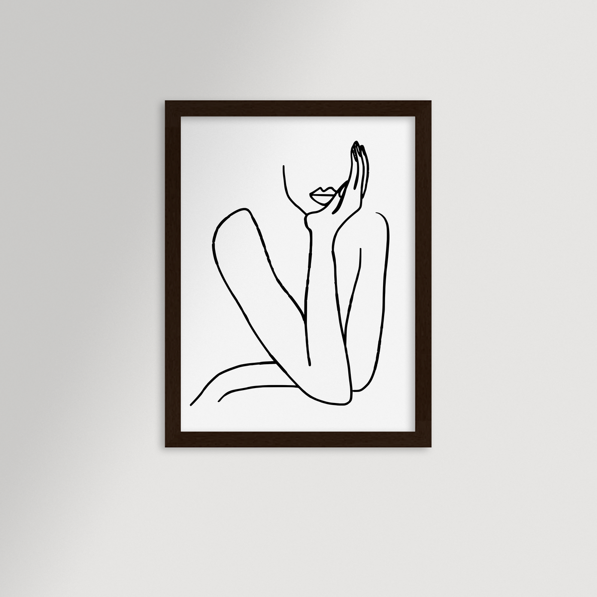 Thinking Archival Reproduction Art Print